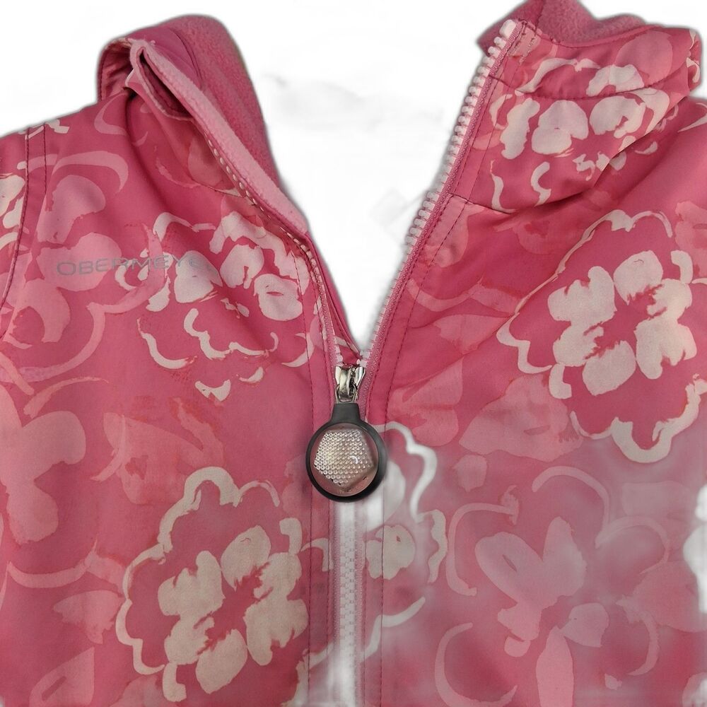 Obermeyer Kid's Ashor Insulated Snow Jacket, Toddler Size 4 Peony Puffs Winter - Picture 3 of 13